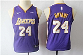 Youth Lakers 24 Kobe Bryant Purple Nike Swingman Stitched NBA Jersey,baseball caps,new era cap wholesale,wholesale hats